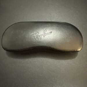 Ray Ban  Case For Eyeglasses Sunglasses Black Leather Like Clamshell Case-361!